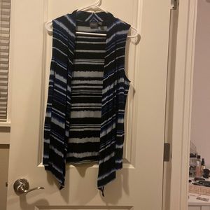 Chicos travelers blue striped vest